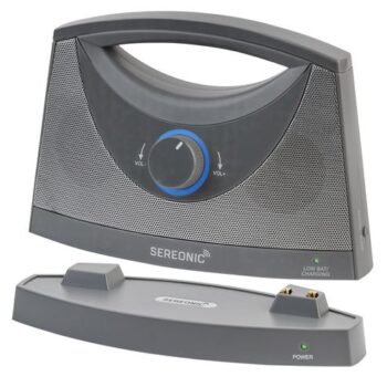 SEREONIC Portable Wireless TV Speakers | For Smart TV - Grey